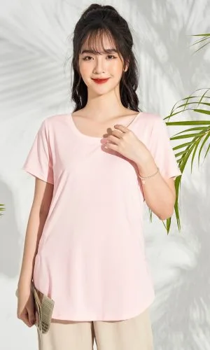 Áo phông nữ cổ tròn Freesize VARIO VT21-01