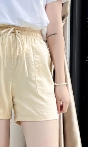 Alternative view of Quần Short nữ Vario chất liệu đũi không nhăn VR23-01