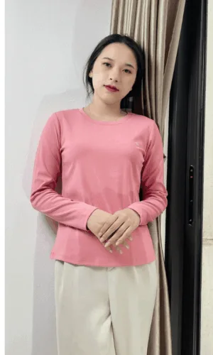 Áogiữ nhiệt nữ VARIO, vải cotton co giãn giữ nhiệt tốt VH20-04