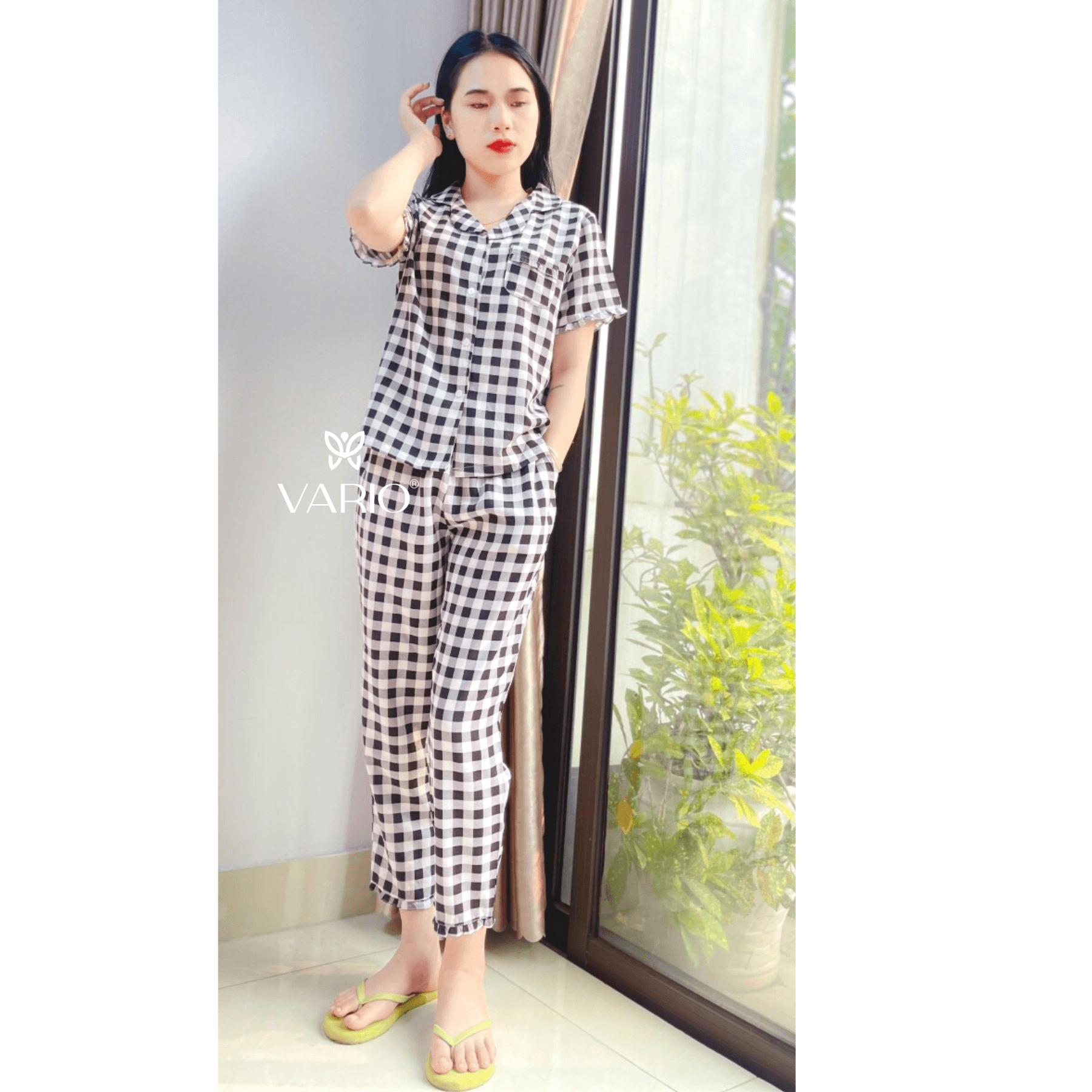 BỘ PYJAMA LỤA VB23-01 - Ảnh 3