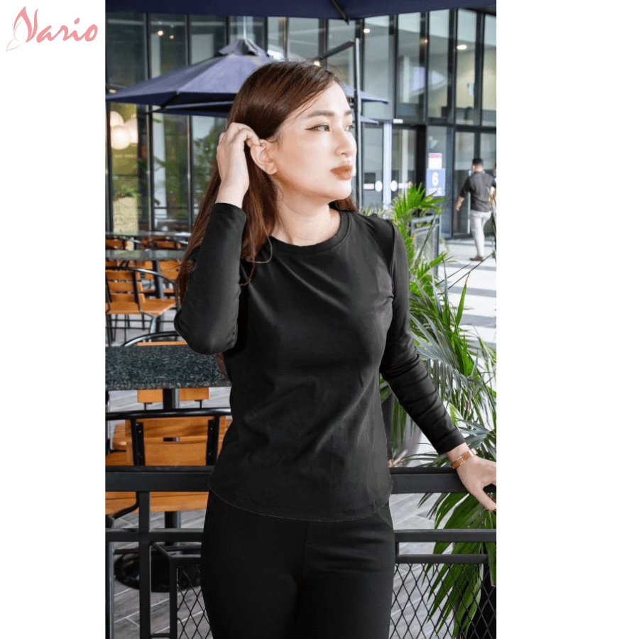 Áogiữ nhiệt nữ VARIO, vải cotton co giãn giữ nhiệt tốt VH20-04 - Ảnh 6