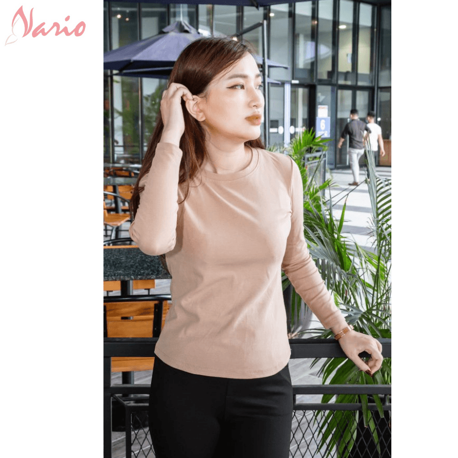 Áogiữ nhiệt nữ VARIO, vải cotton co giãn giữ nhiệt tốt VH20-04 - Ảnh 7