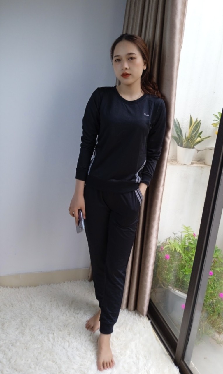 Bộ nỉ nữ VARIO dầy dặn ấm áp VB22-10 - Ảnh 2