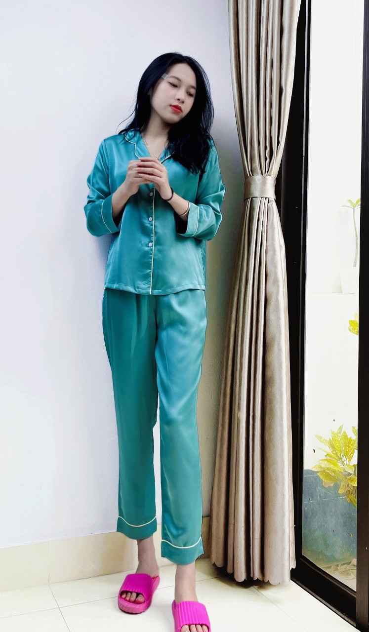 BỘ PYJAMA LỤA CAO CẤP VARIO VB23-02 - Ảnh 5