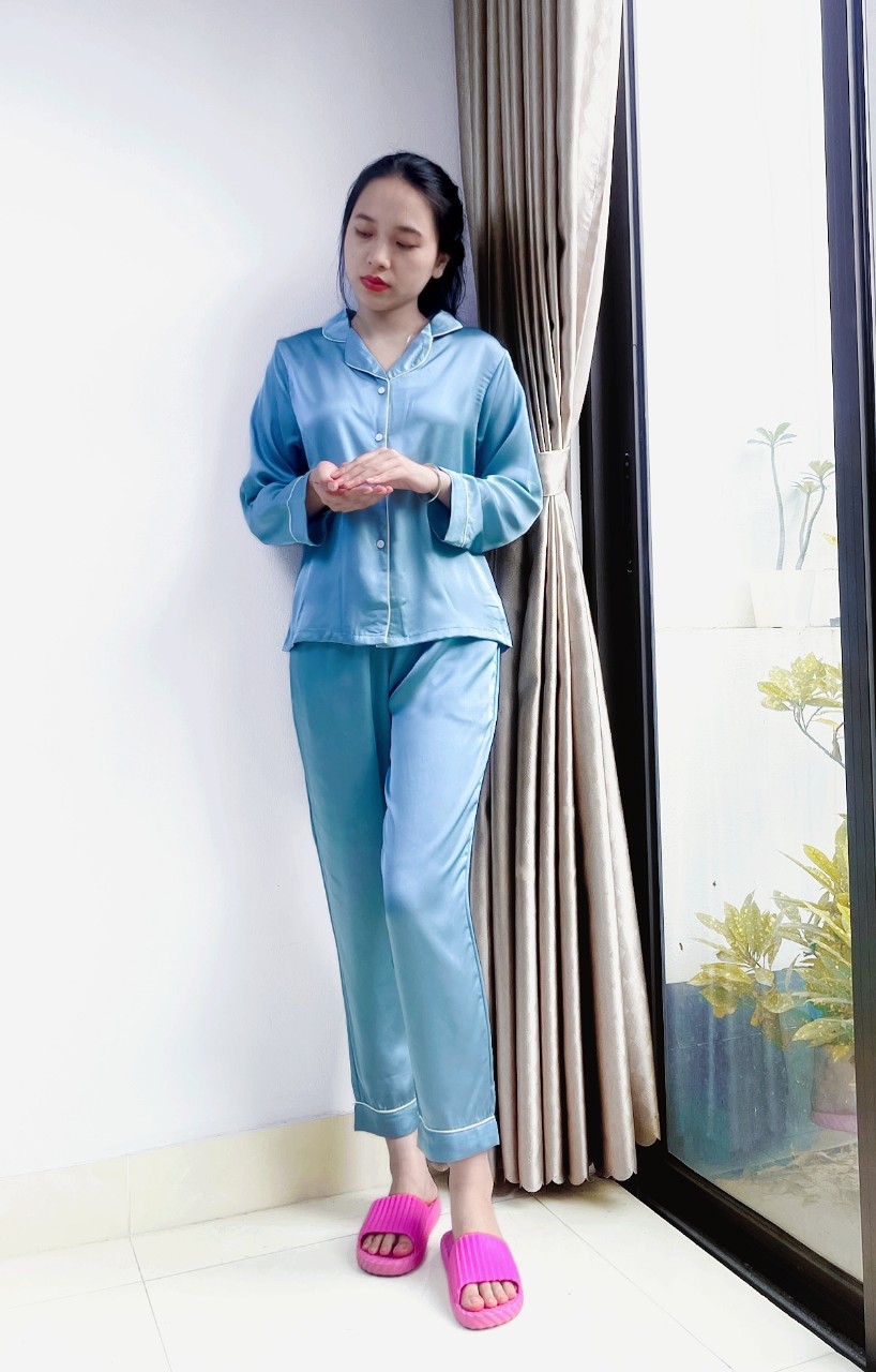 BỘ PYJAMA LỤA CAO CẤP VARIO VB23-02 - Ảnh 2