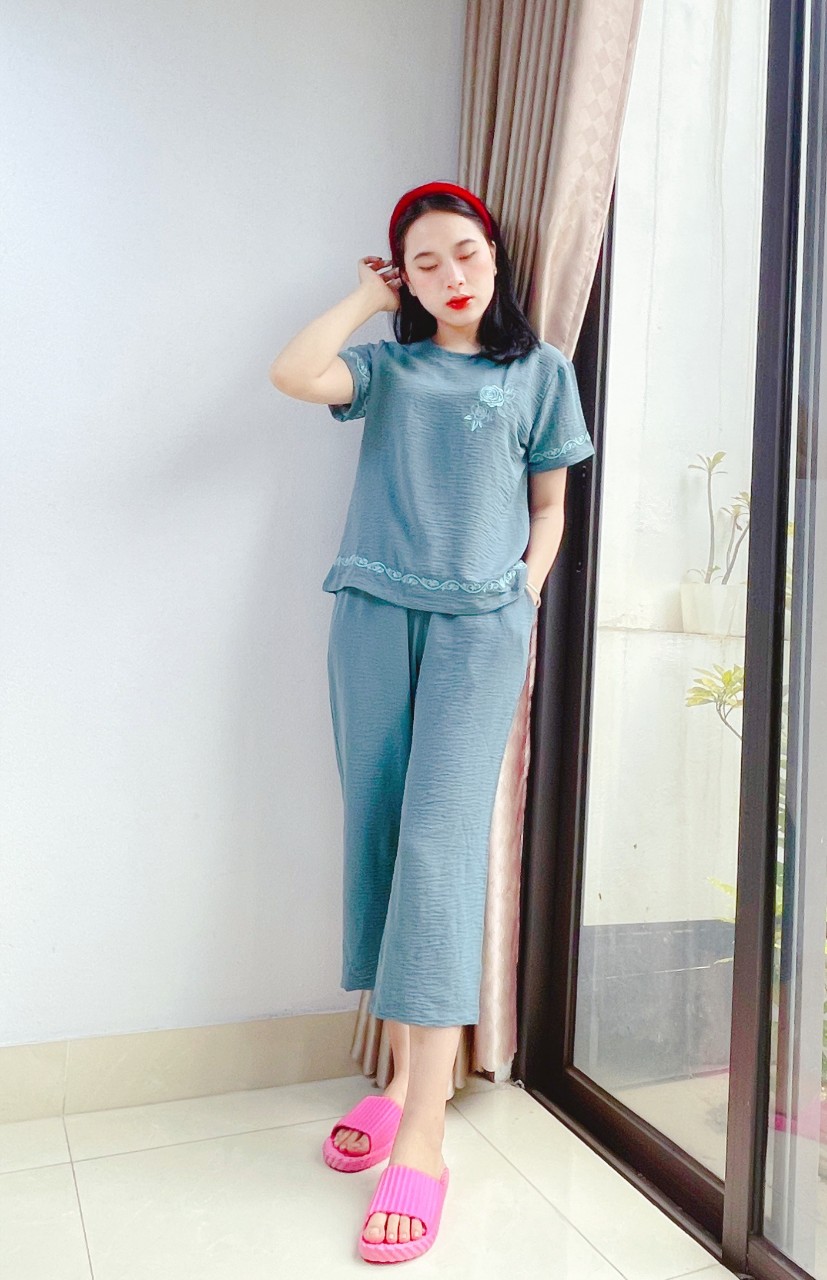 BỘ ĐŨI NHĂN TRUNG TUỔI THÊU HOA SANG TRỌNG VARIO VB23-07 - Ảnh 3