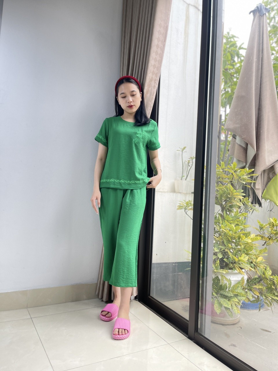 BỘ ĐŨI NHĂN TRUNG TUỔI THÊU HOA SANG TRỌNG VARIO VB23-07 - Ảnh 4