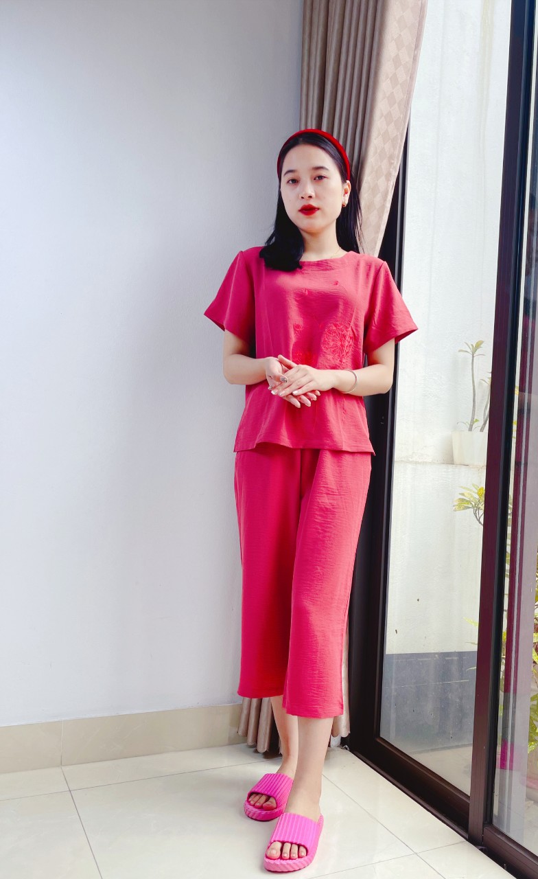 BỘ ĐŨI NHĂN TRUNG TUỔI THÊU HOA VARIO VB23-06 - Ảnh 2