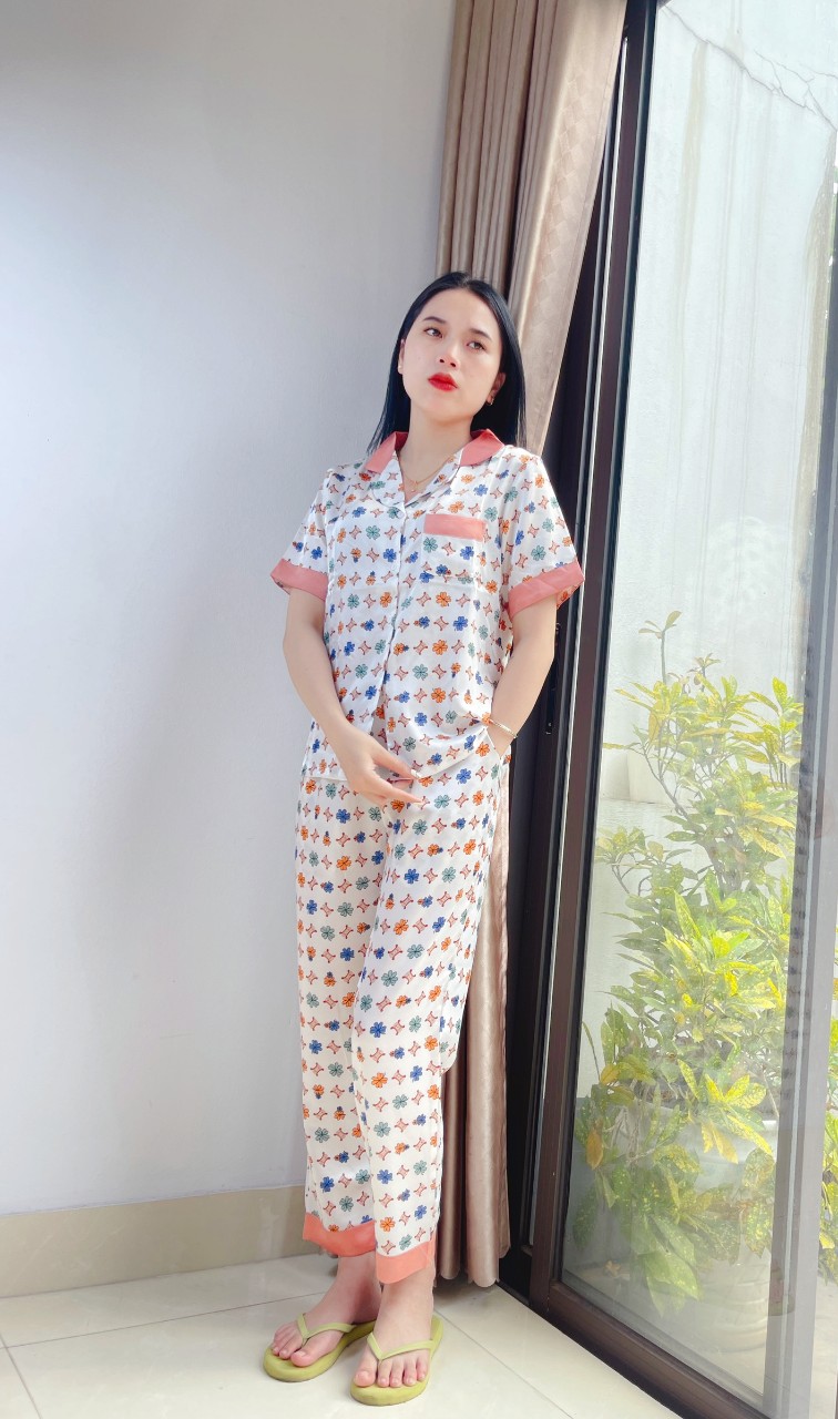 BỘ PYJAMMA LỤA LATIN CAO CẤP VARIO VB23-11 - Ảnh 3