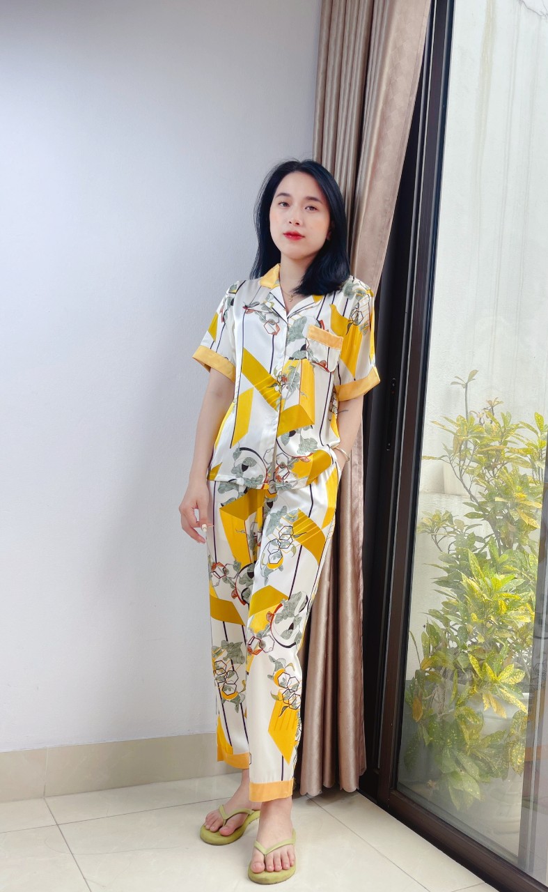 BỘ PYJAMMA LỤA LATIN CAO CẤP VARIO VB23-11 - Ảnh 2